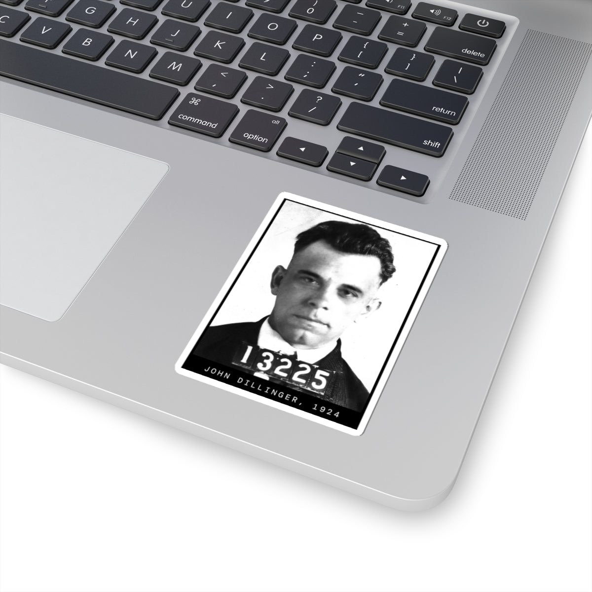 John Dillinger 1924 Gangster Mugshot Sticker