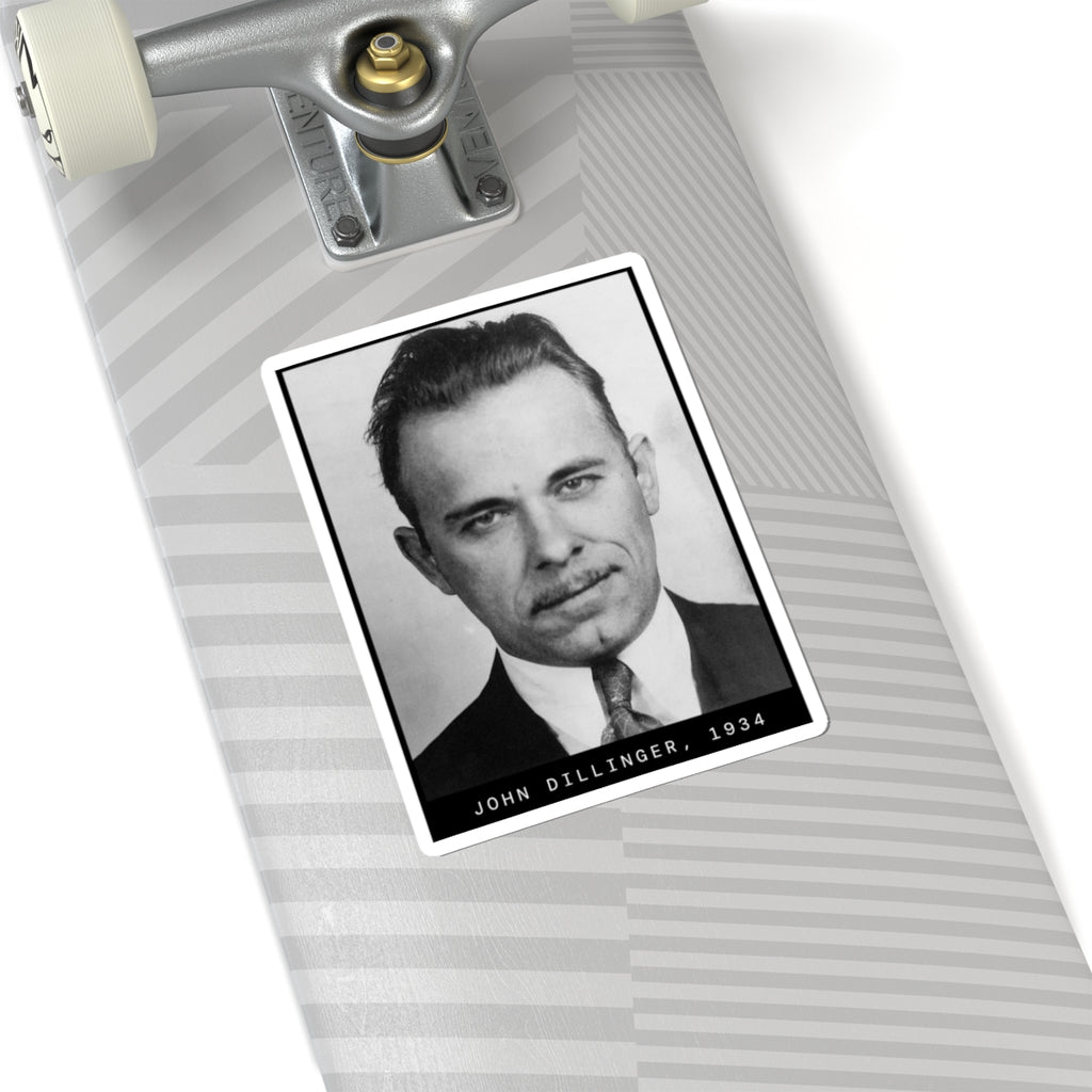 John Dillinger 1934 Gangster Mugshot Sticker