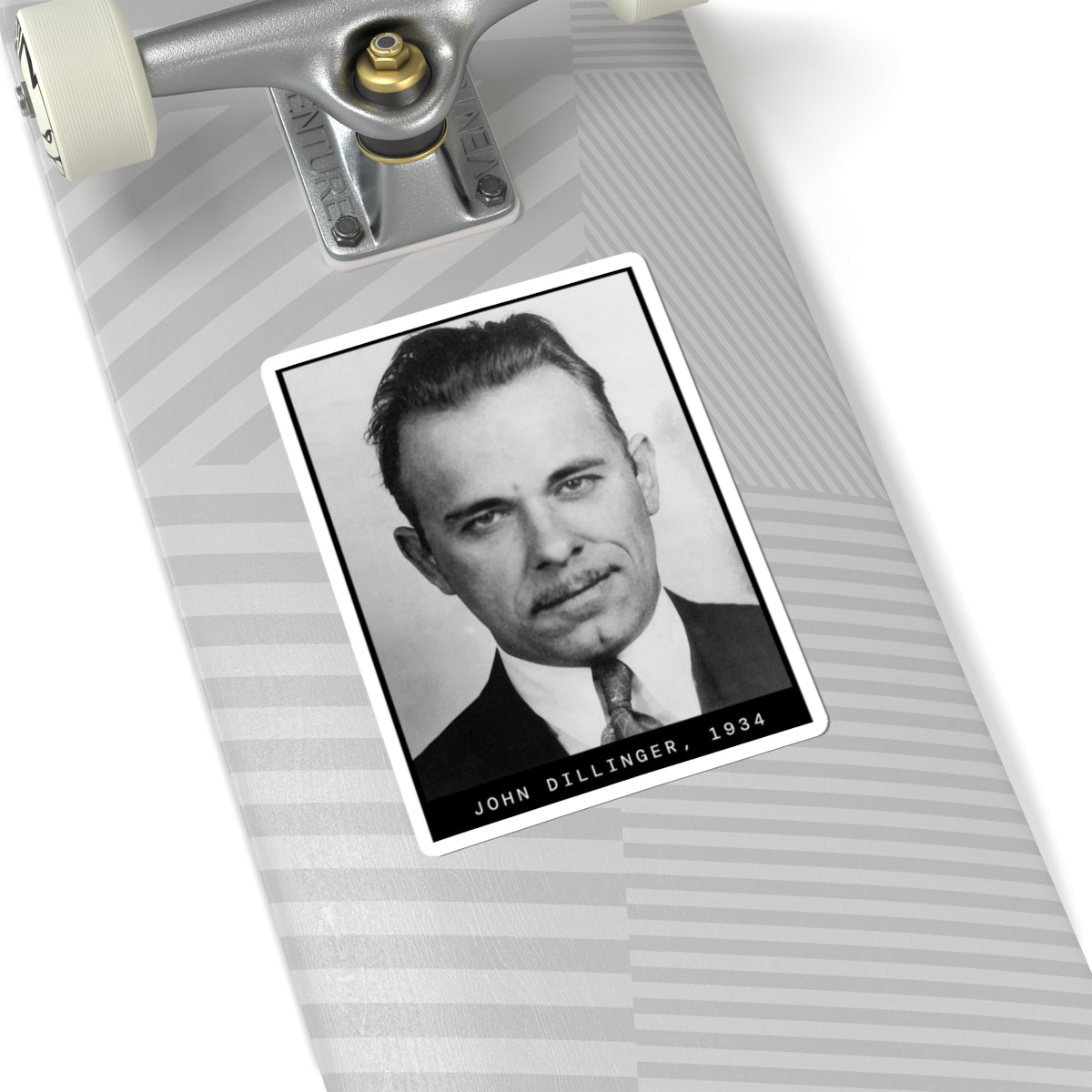 John Dillinger 1934 Gangster Mugshot Sticker