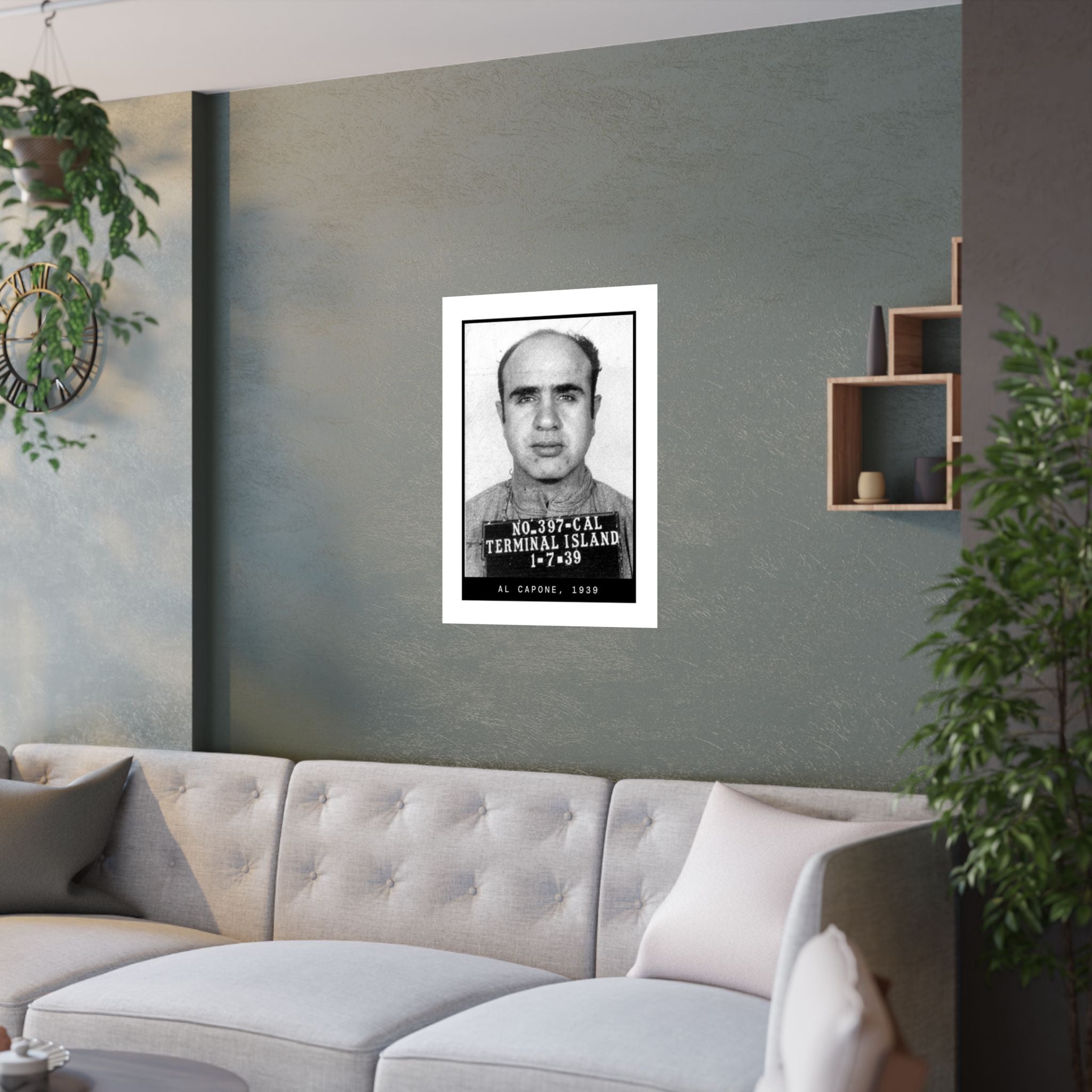 Al Capone 1939 Gangster Mugshot Poster