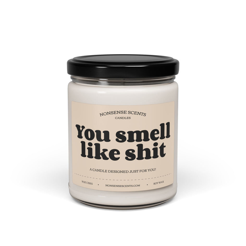 Vela perfumada "Hueles a mierda" - Vela de regalo divertida y de broma de Nonsense Scents