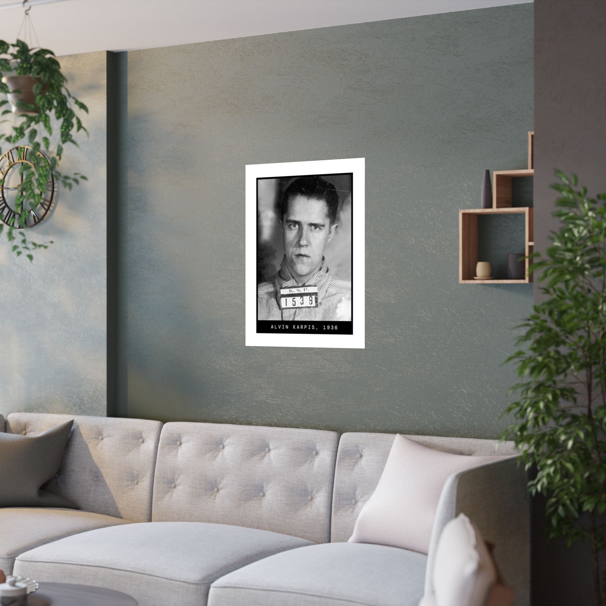 Alvin Karpis 1936 Gangster Mugshot Poster