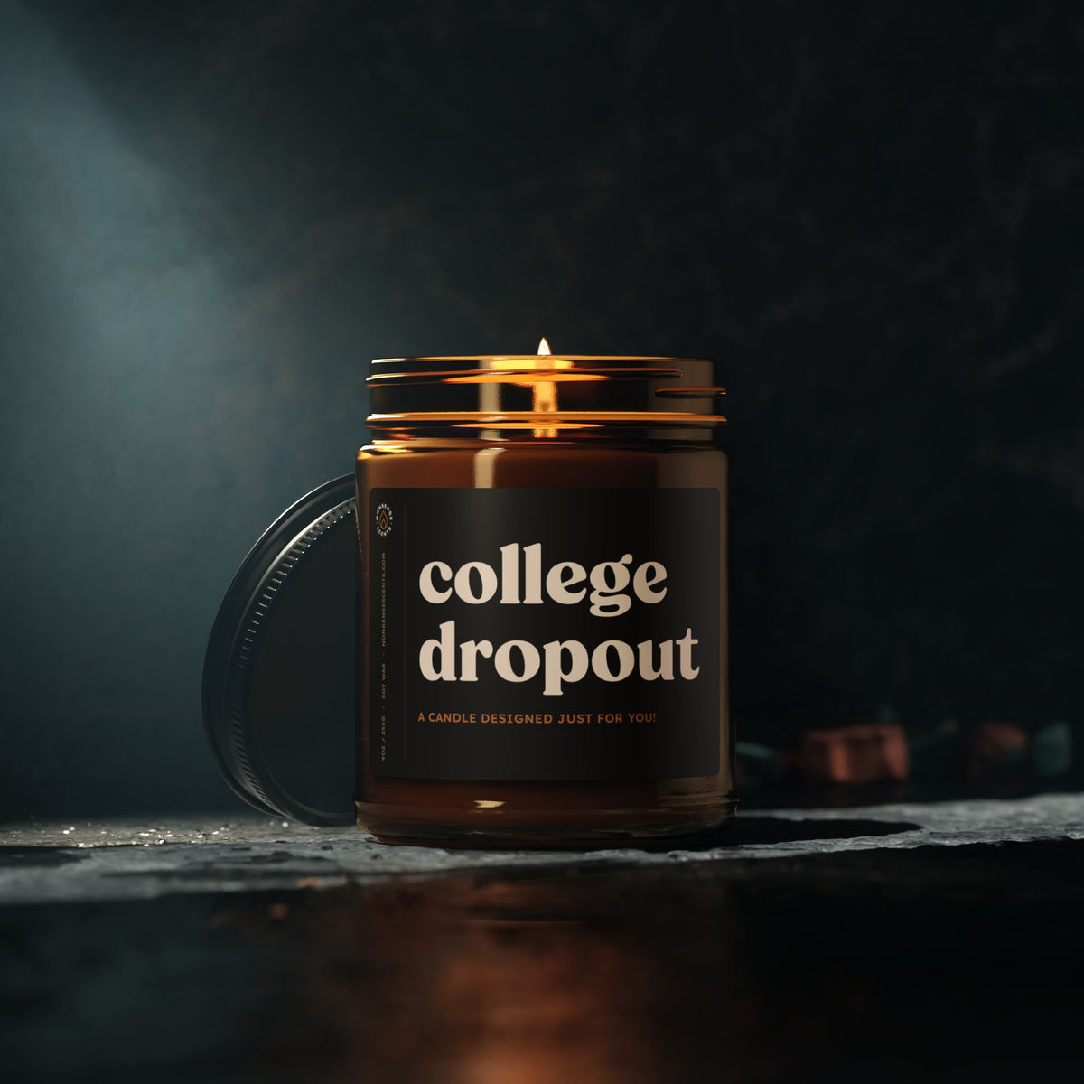 College Dropout - Funny Candle Gag Gift - Sarcastic Gift for Friends
