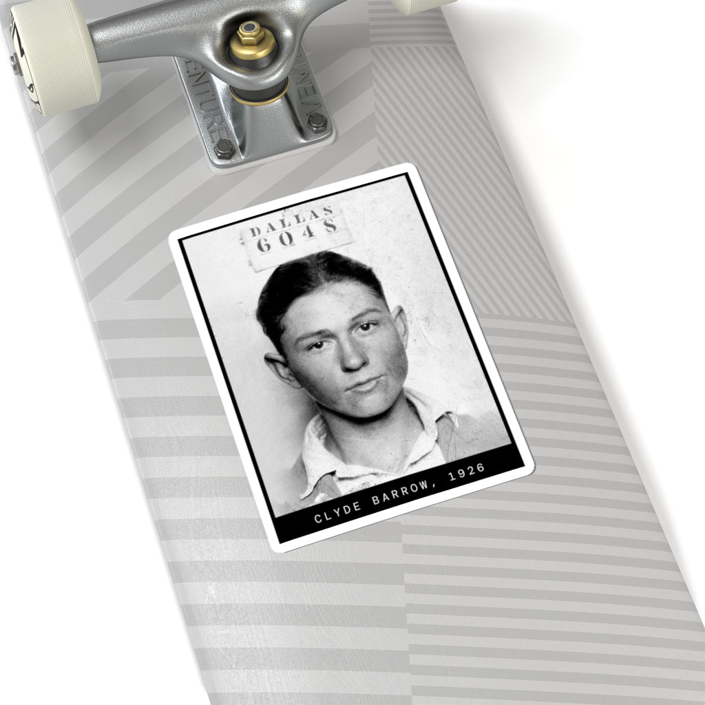 Clyde Barrow 1926 Outlaw Mugshot Sticker