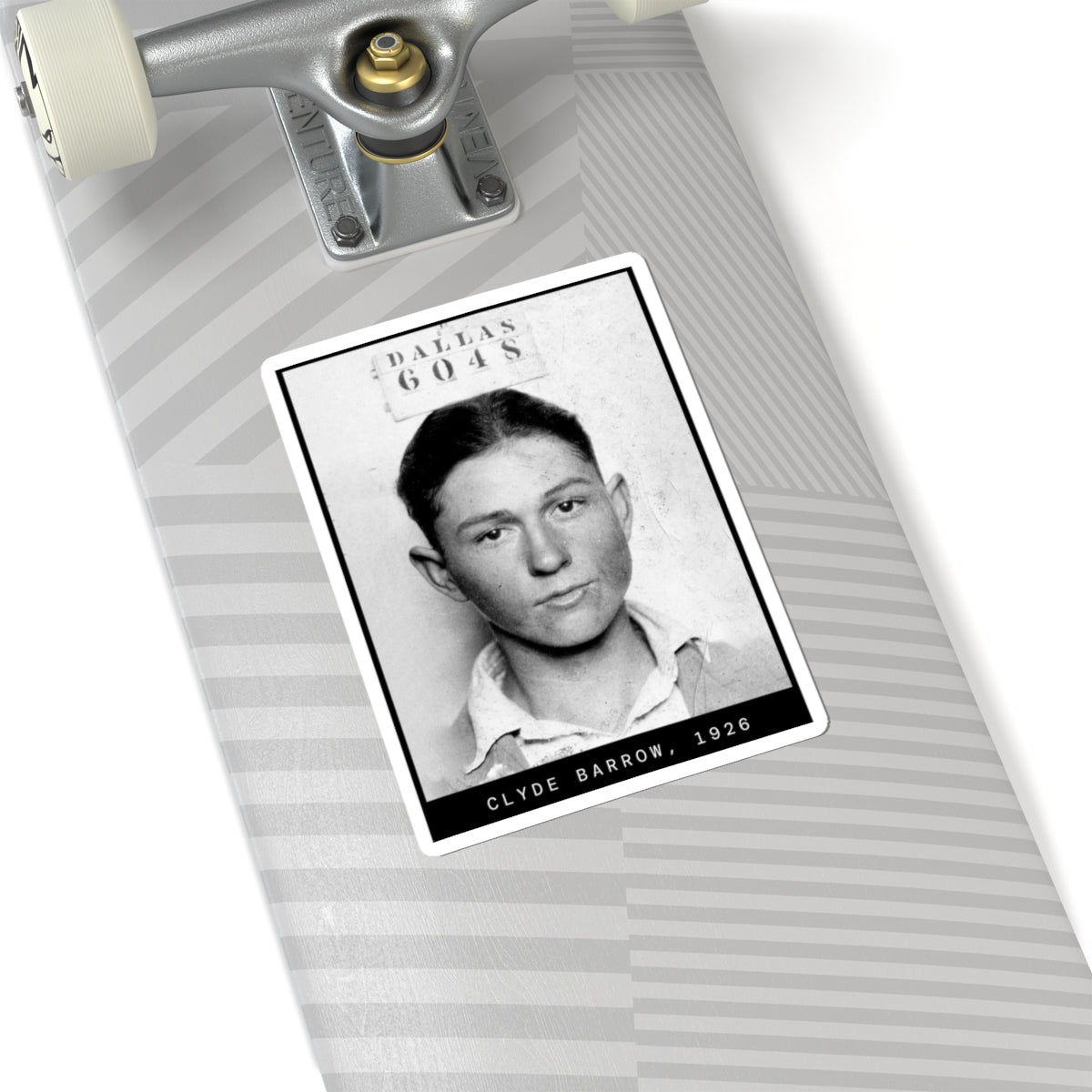 Clyde Barrow 1926 Outlaw Mugshot Sticker