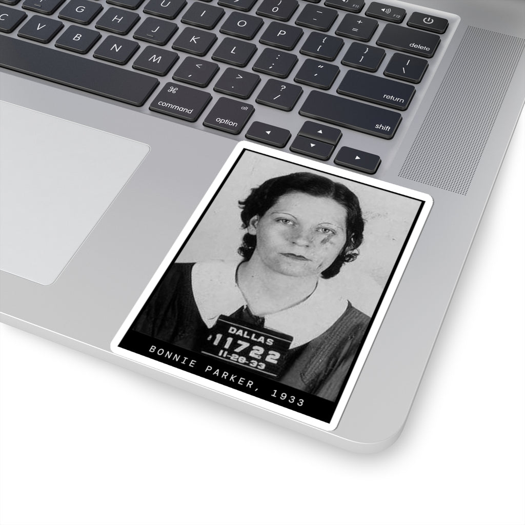 Bonnie Parker 1933 Outlaw Mugshot Sticker