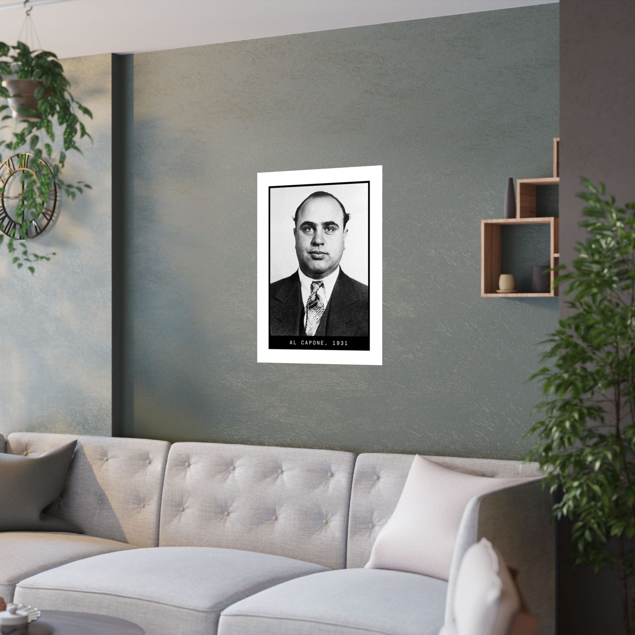 Al Capone 1931 Gangster Mugshot Poster