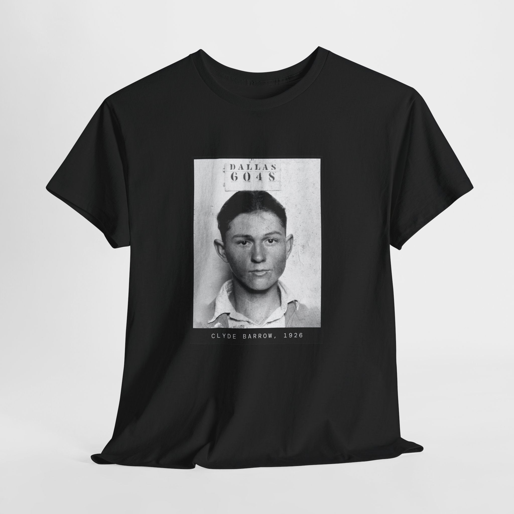 Clyde Barrow 1926 Outlaw Mugshot T-Shirt