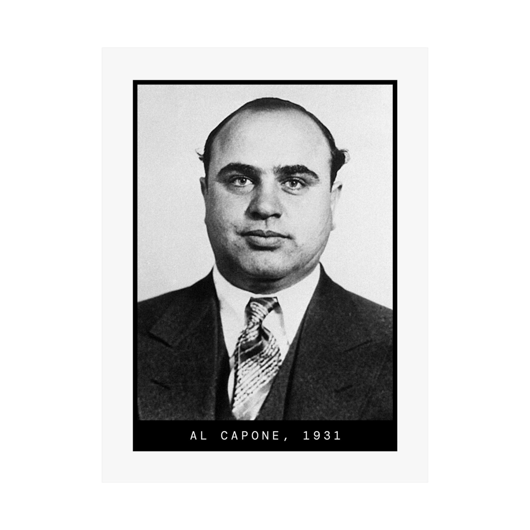 Al Capone 1931 Gangster Mugshot Poster