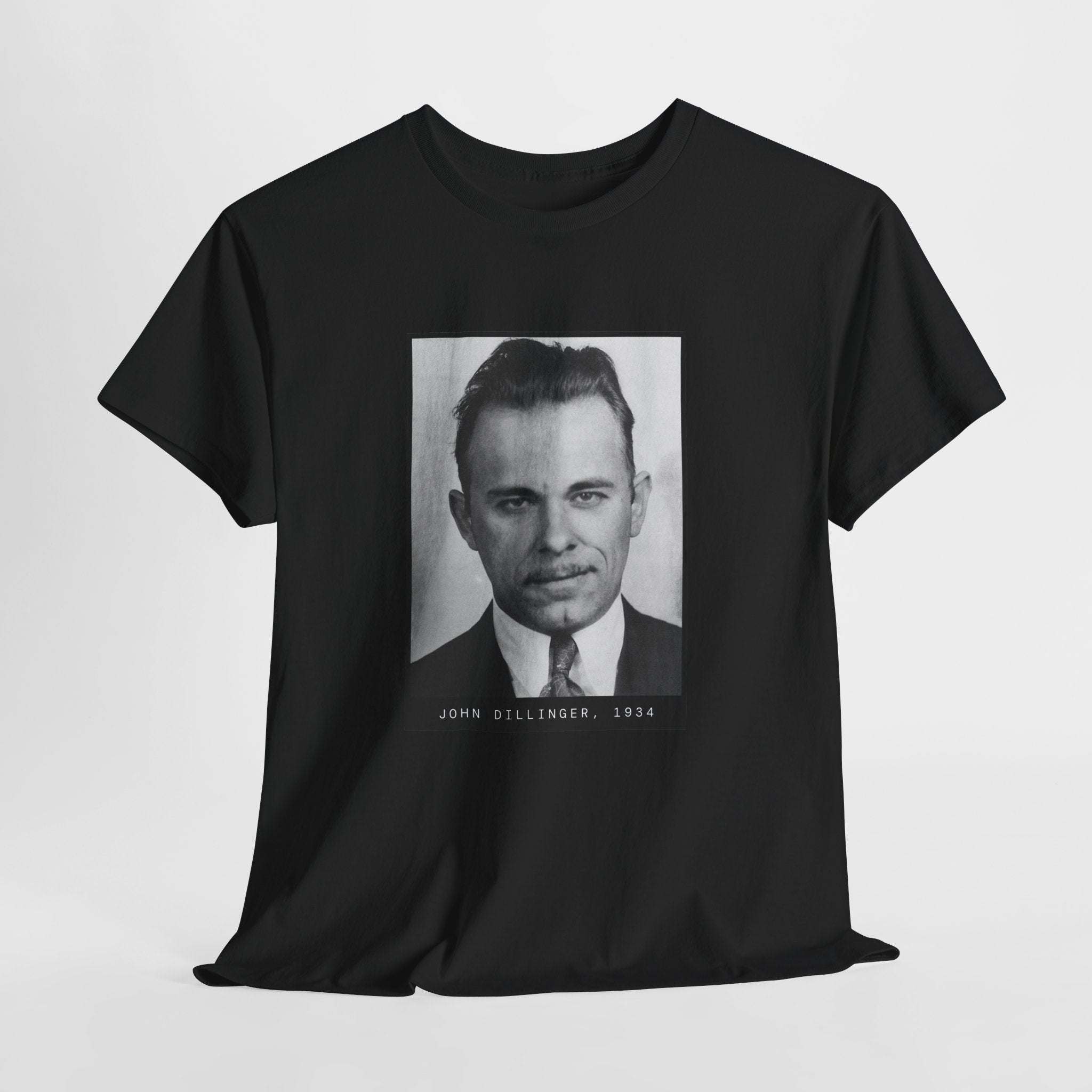 John Dillinger 1934 Gangster Mugshot T-Shirt