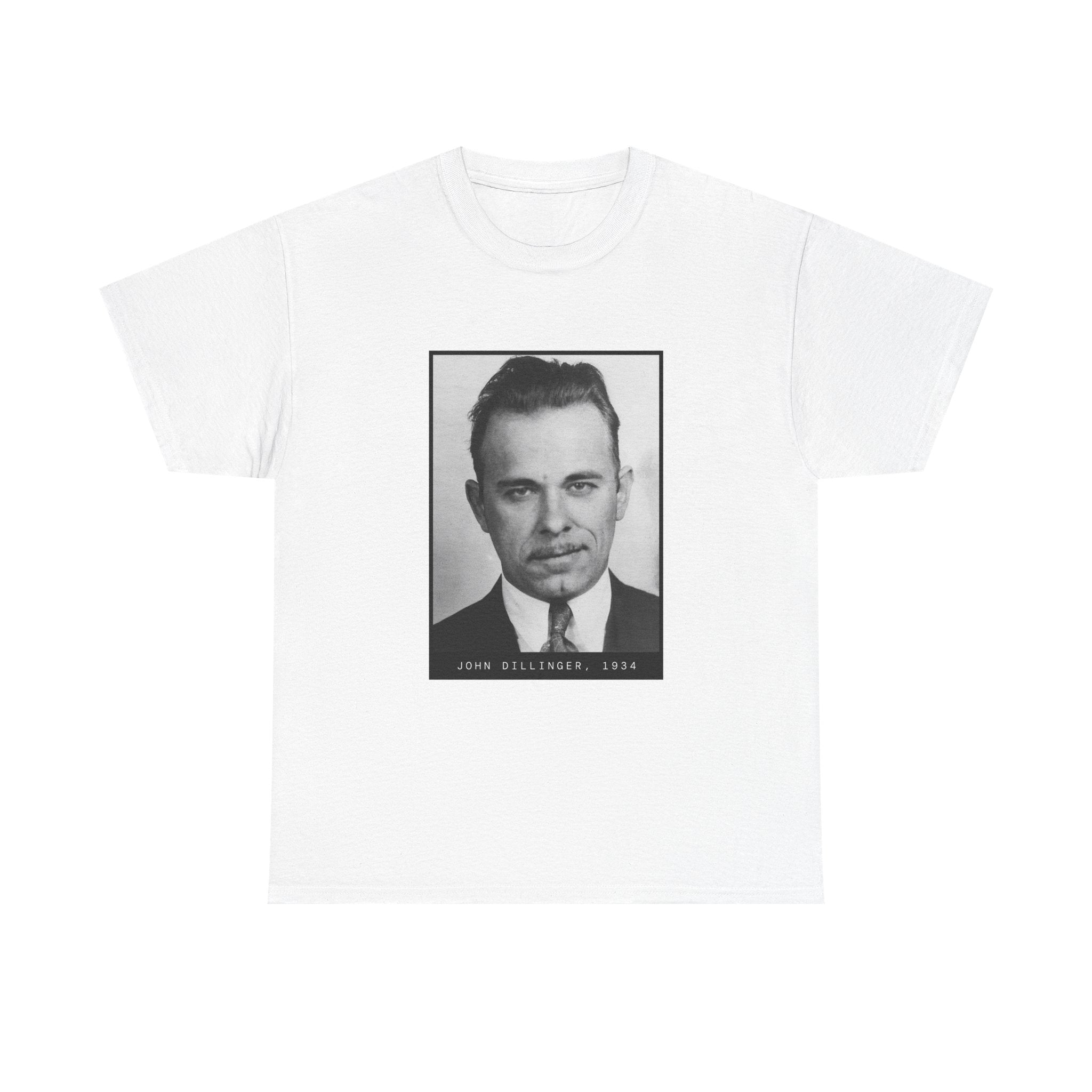 John Dillinger 1934 Gangster Mugshot T-Shirt
