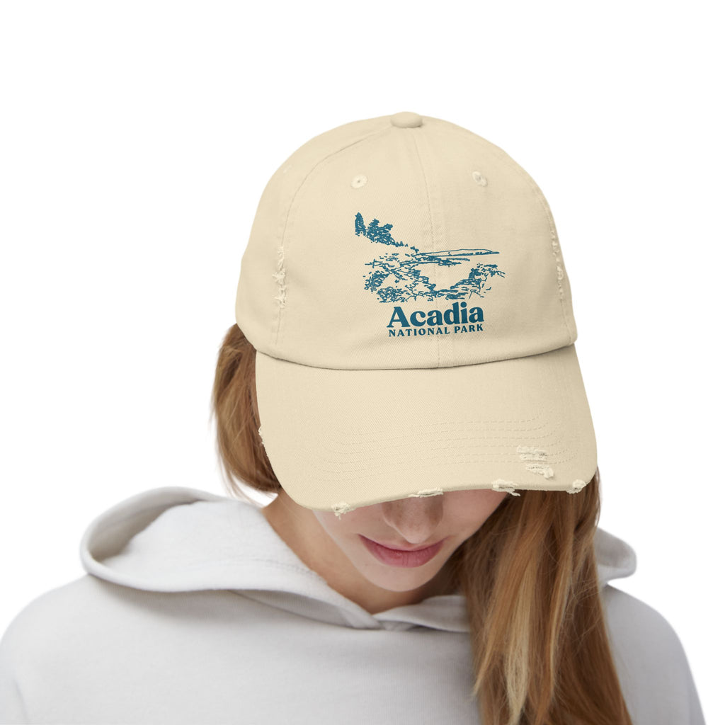 Acadia National Park Hat (Bar Harbor, Maine) Adventure Outdoorsy Travel Cap