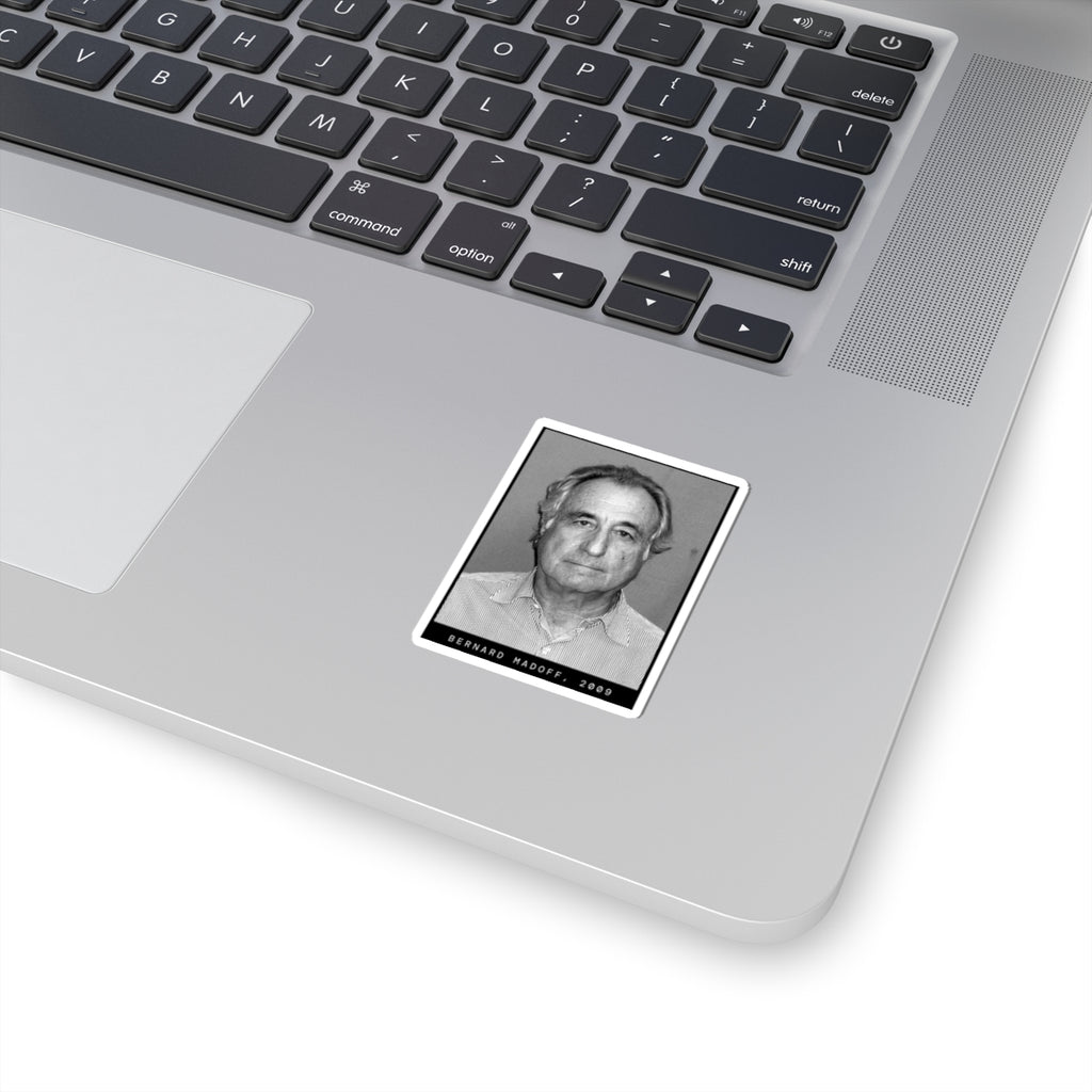 Bernard "Bernie" Madoff 2009 Fraudster Mugshot Sticker