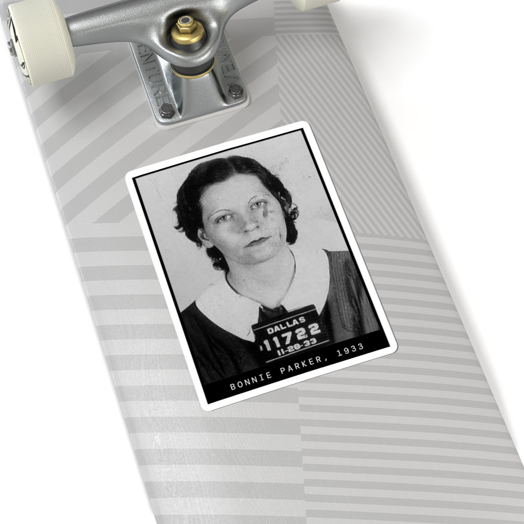 Bonnie Parker 1933 Outlaw Mugshot Sticker
