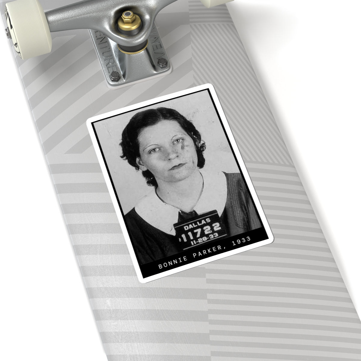 Bonnie Parker 1933 Outlaw Mugshot Sticker
