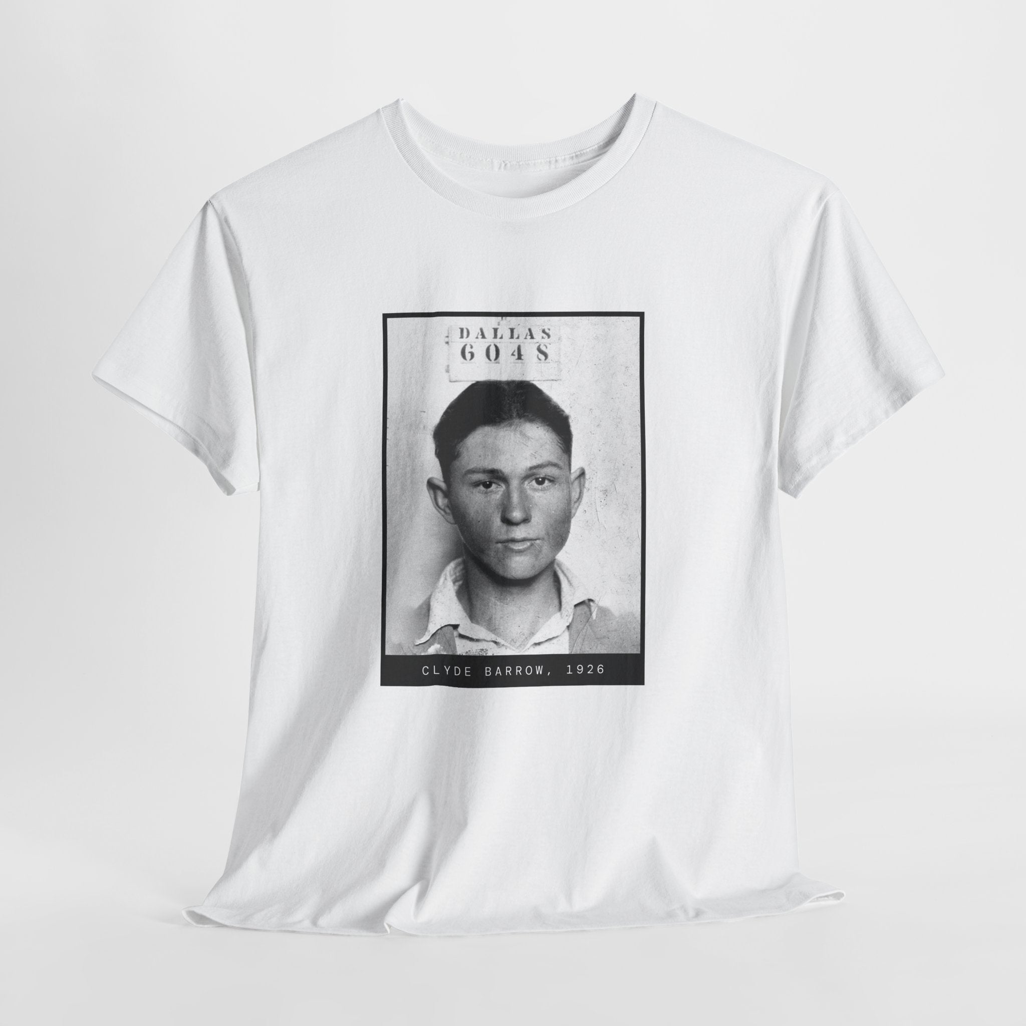 Clyde Barrow 1926 Outlaw Mugshot T-Shirt