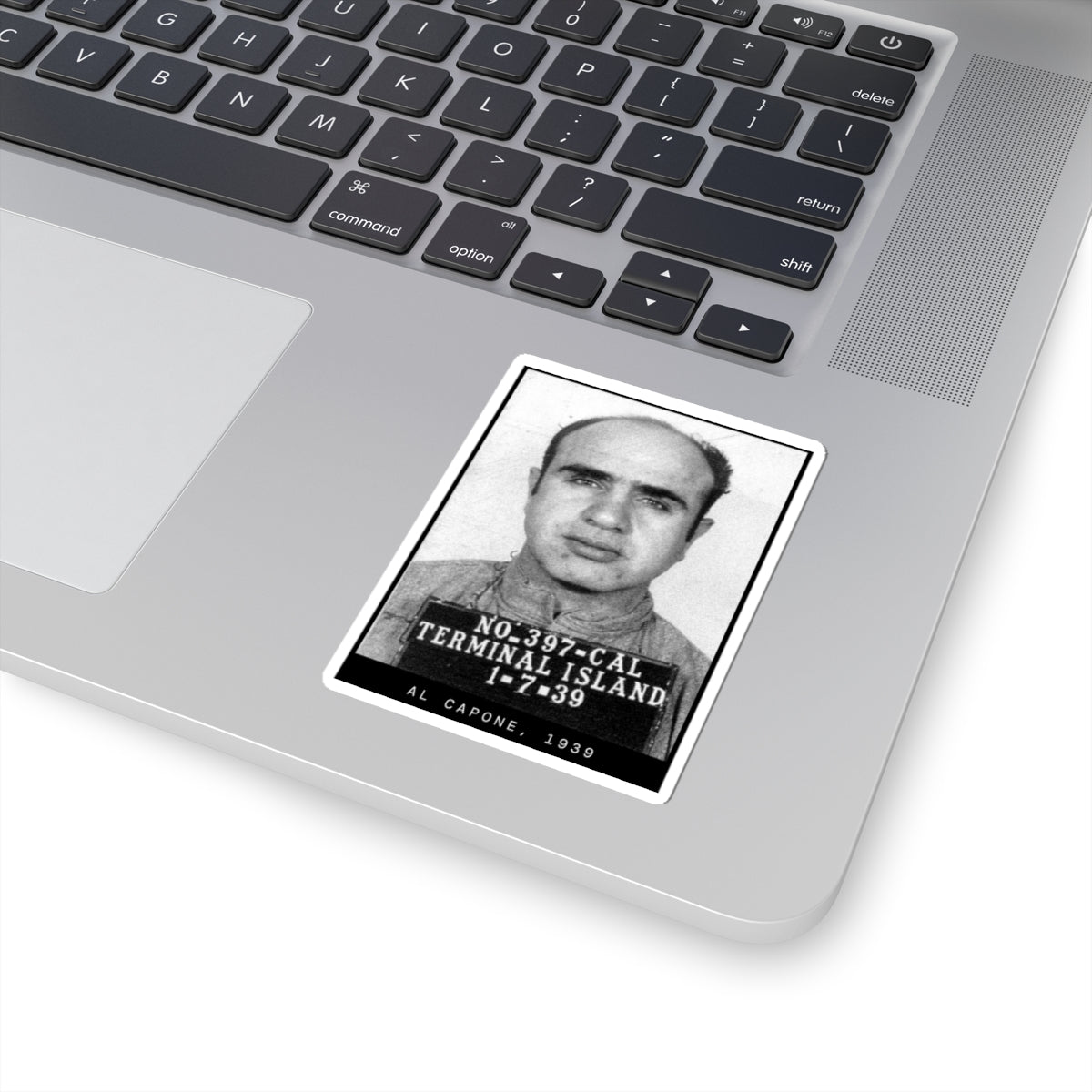 Al Capone 1939 Gangster Mugshot Sticker