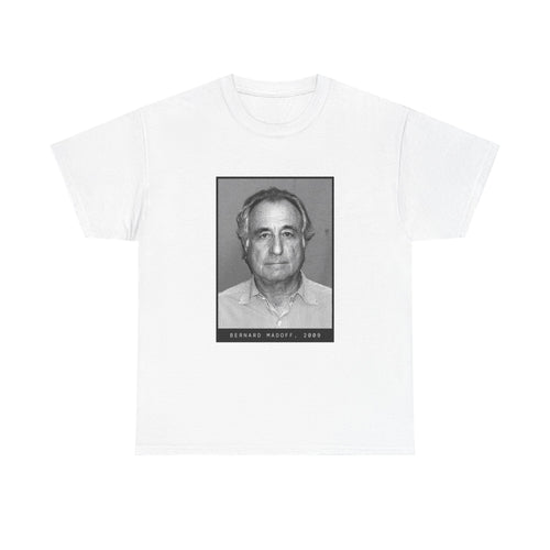 Bernard "Bernie" Madoff 2009 Fraudster Mugshot T-Shirt