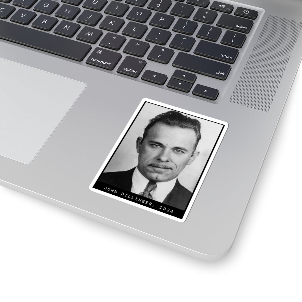 John Dillinger 1934 Gangster Mugshot Sticker