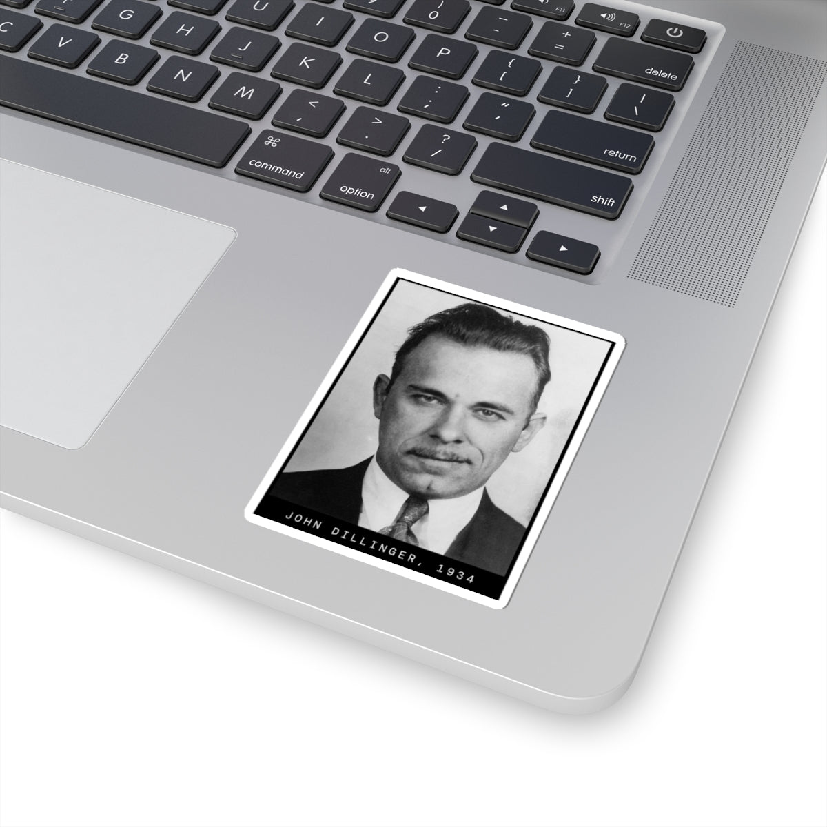 John Dillinger 1934 Gangster Mugshot Sticker