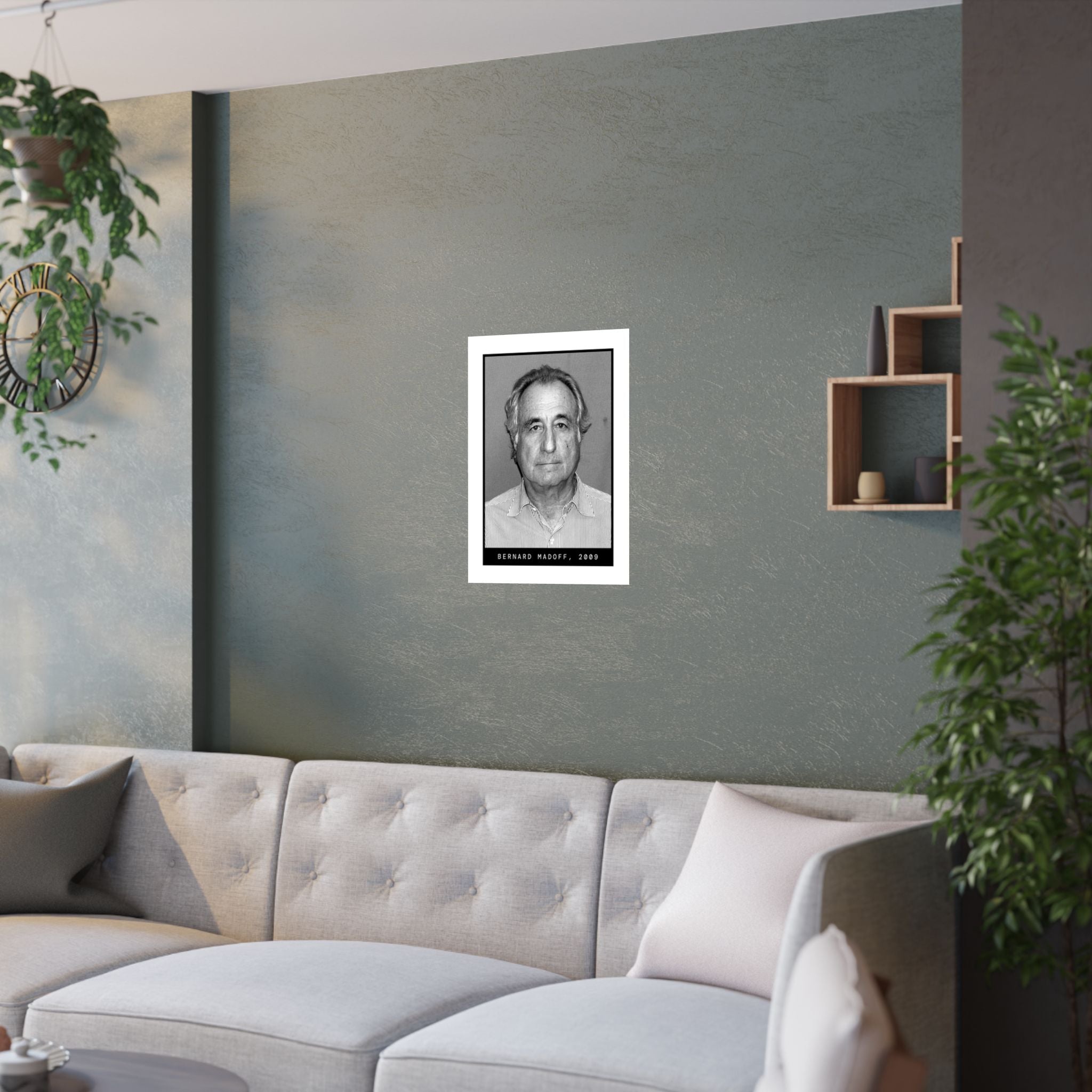 Bernard "Bernie" Madoff 2009 Fraudster Mugshot Poster