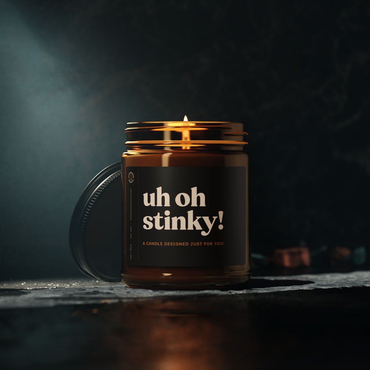 Uh Oh Stinky - Funny Candle Gag Gift - Sarcastic Gift for Adults