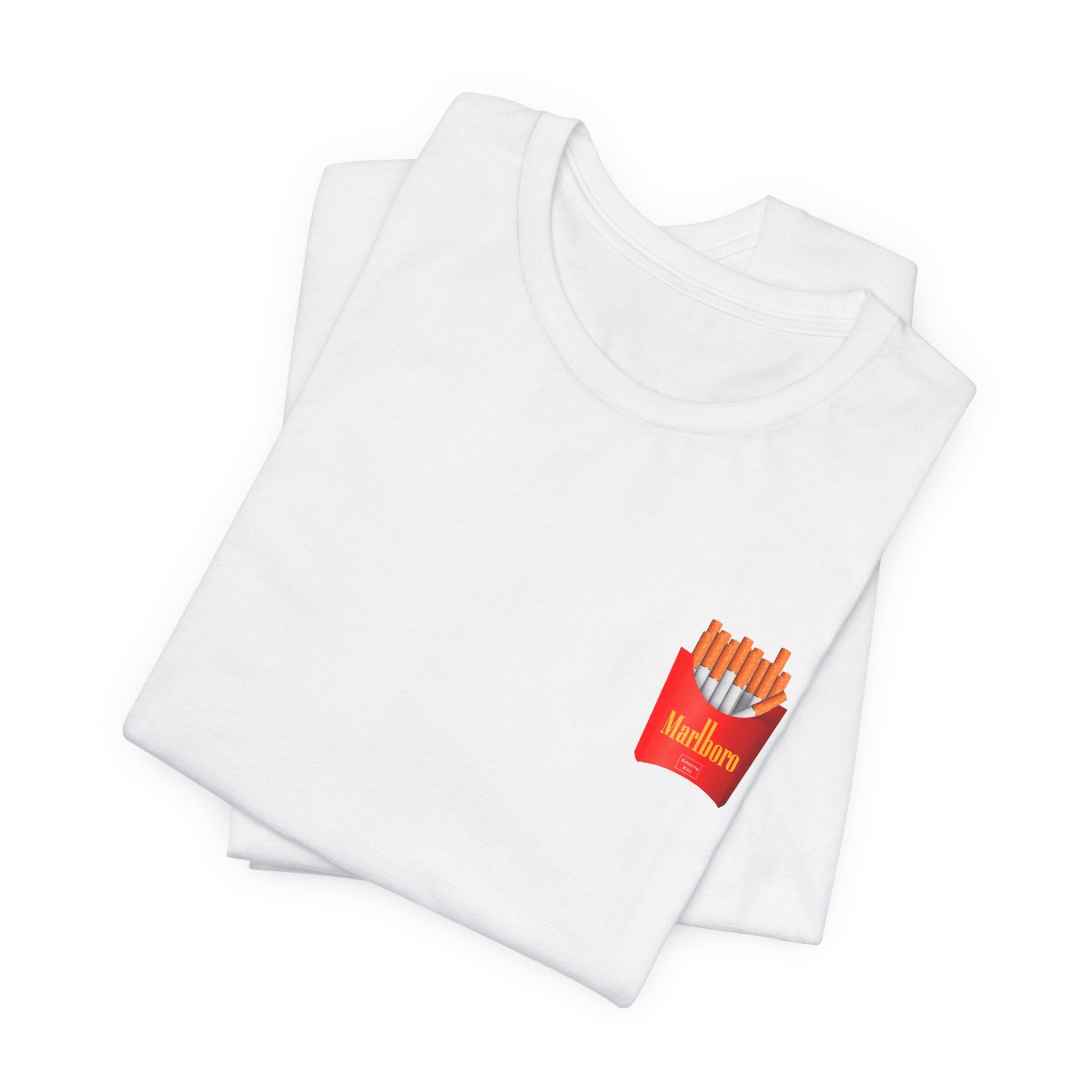 Camiseta gráfica con cigarrillos gourmet