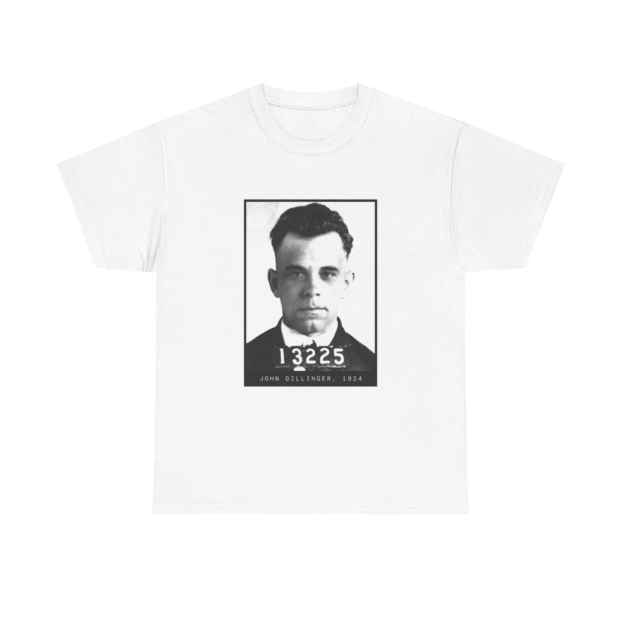 John Dillinger 1924 Gangster Mugshot T-Shirt