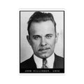 John Dillinger 1934 Gangster Mugshot Sticker