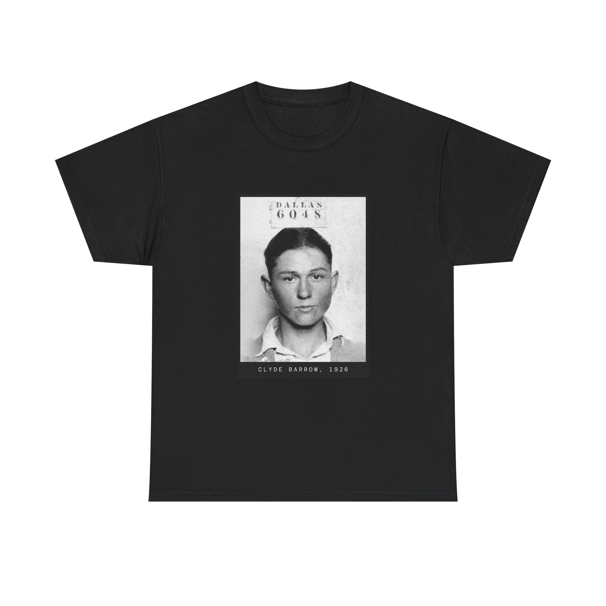 Clyde Barrow 1926 Outlaw Mugshot T-Shirt