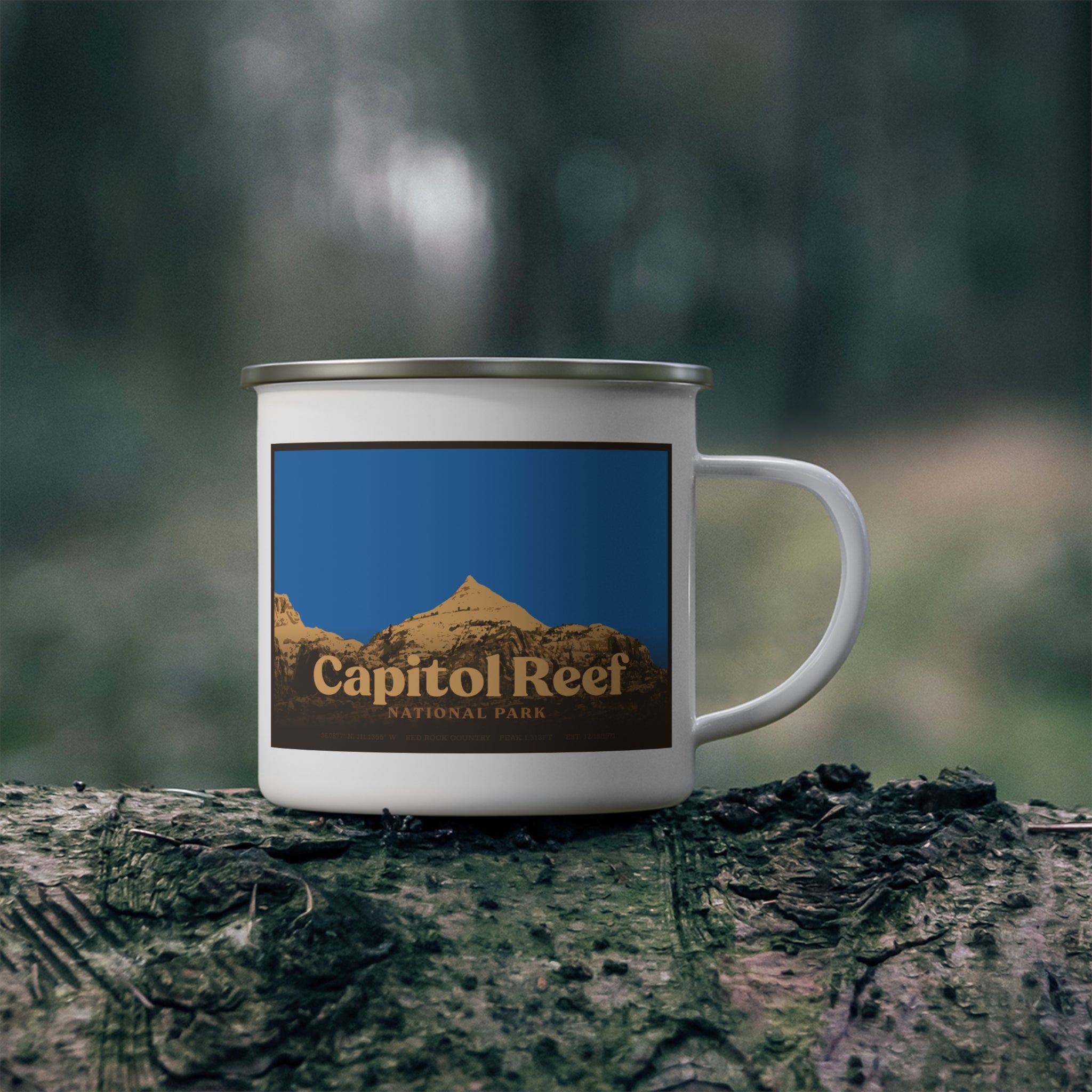 Capitol Reef National Park Camping Mug (Red Rock Country, Utah) Adventure Outdoorsy Travel Cup