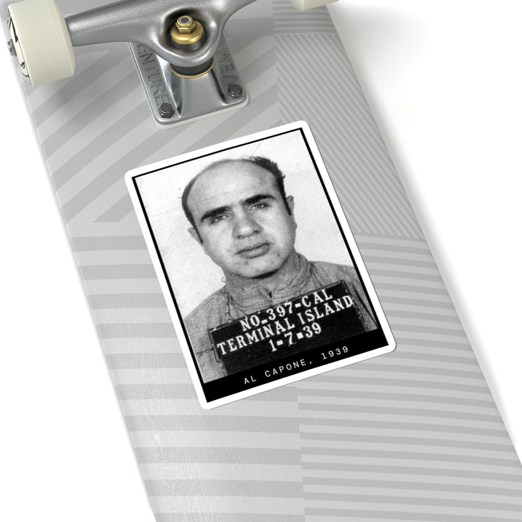 Al Capone 1939 Gangster Mugshot Sticker