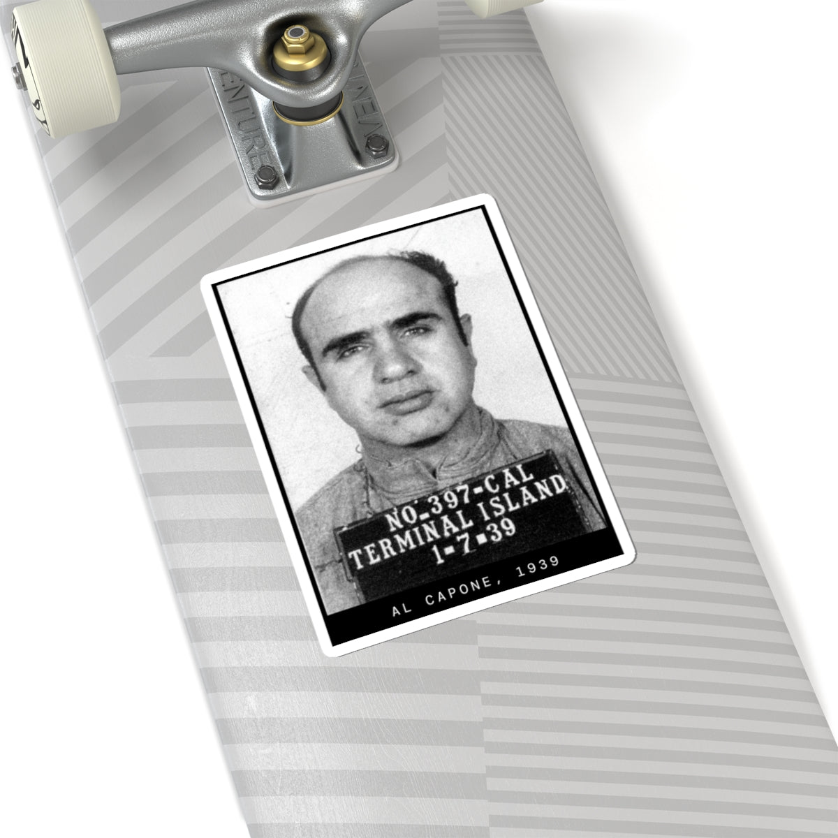 Al Capone 1939 Gangster Mugshot Sticker