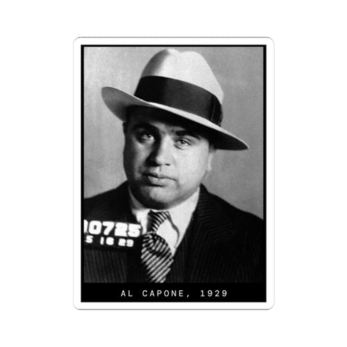 Al Capone 1929 Gangster Mugshot Sticker