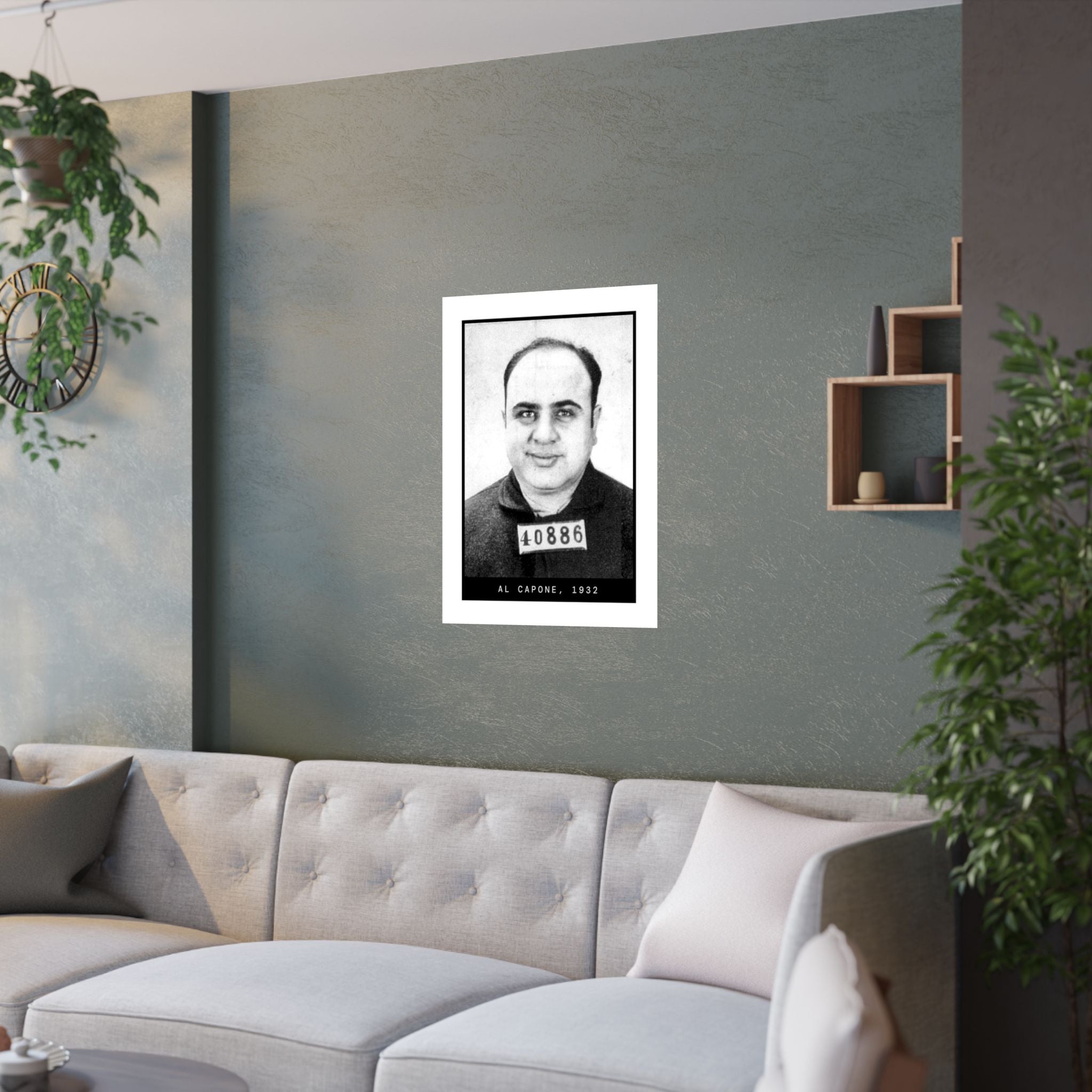 Al Capone 1932 Gangster Mugshot Poster