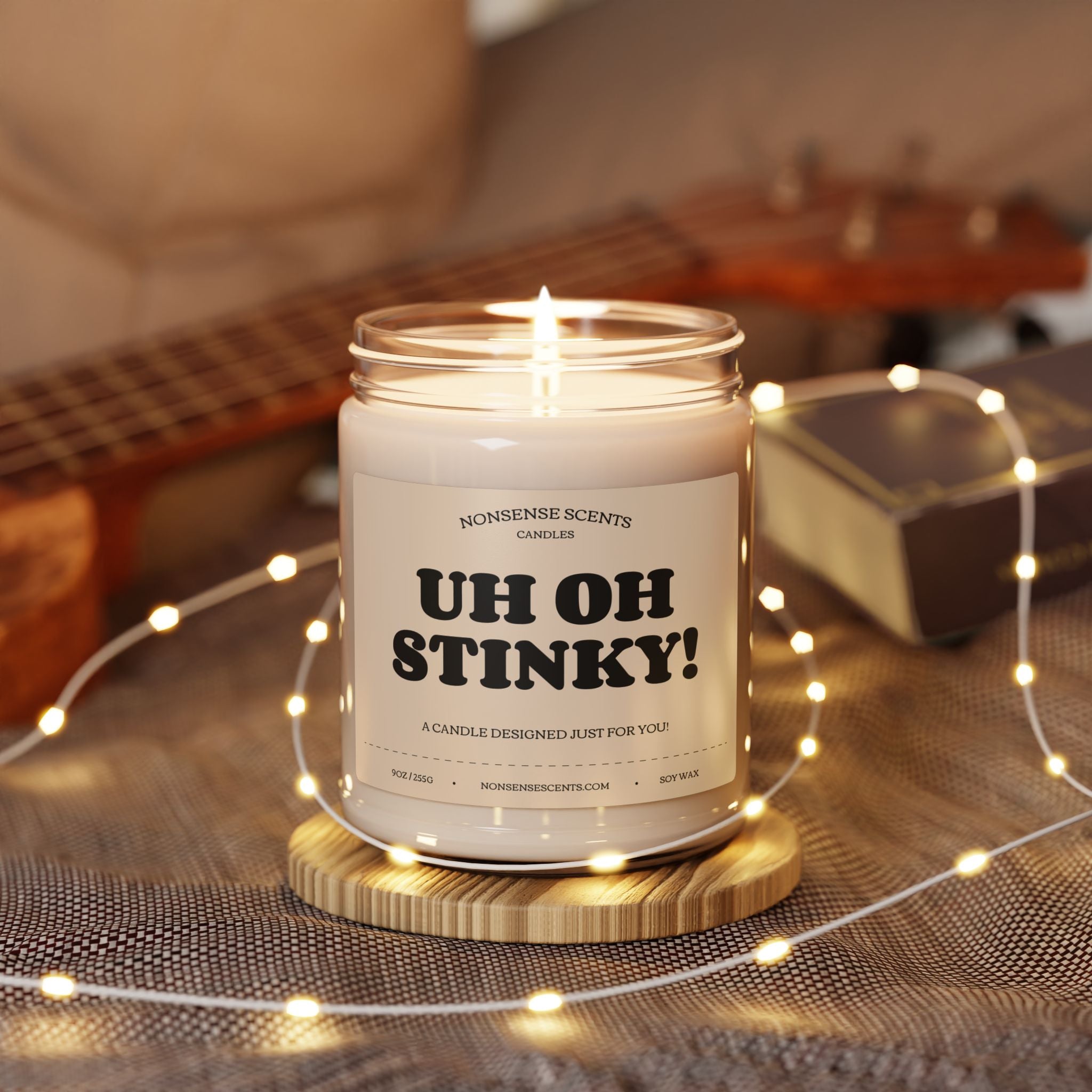 Uh Oh, Stinky - Vela perfumada divertida y divertida de Nonsense Scents