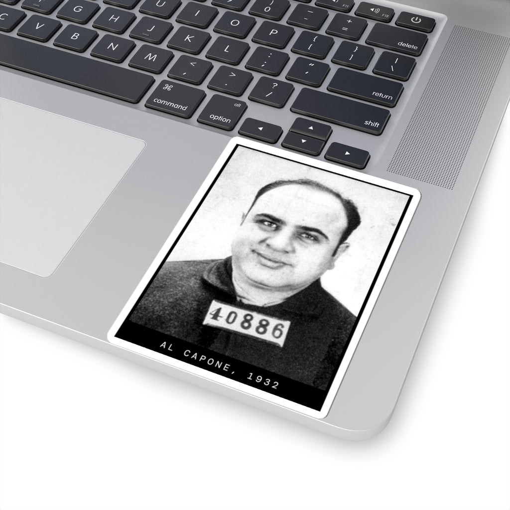 Al Capone 1932 Gangster Mugshot Sticker