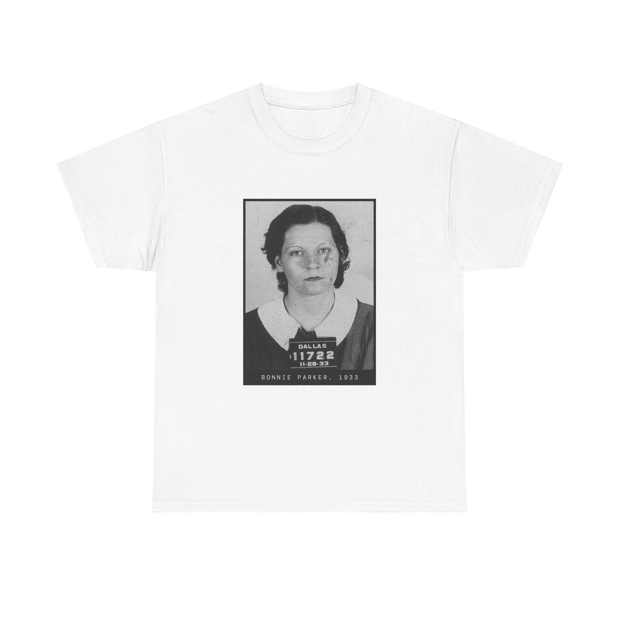 Bonnie Parker 1933 Outlaw Mugshot T-Shirt