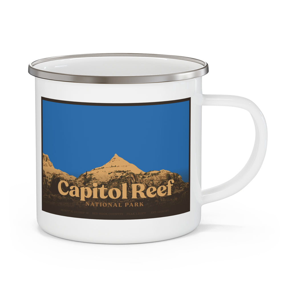 Capitol Reef National Park Camping Mug (Red Rock Country, Utah) Adventure Outdoorsy Travel Cup