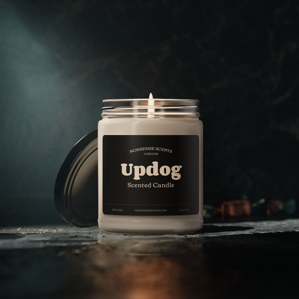 Updog Scented Candle - Funny Gag Gift Candle by Nonsense Scents