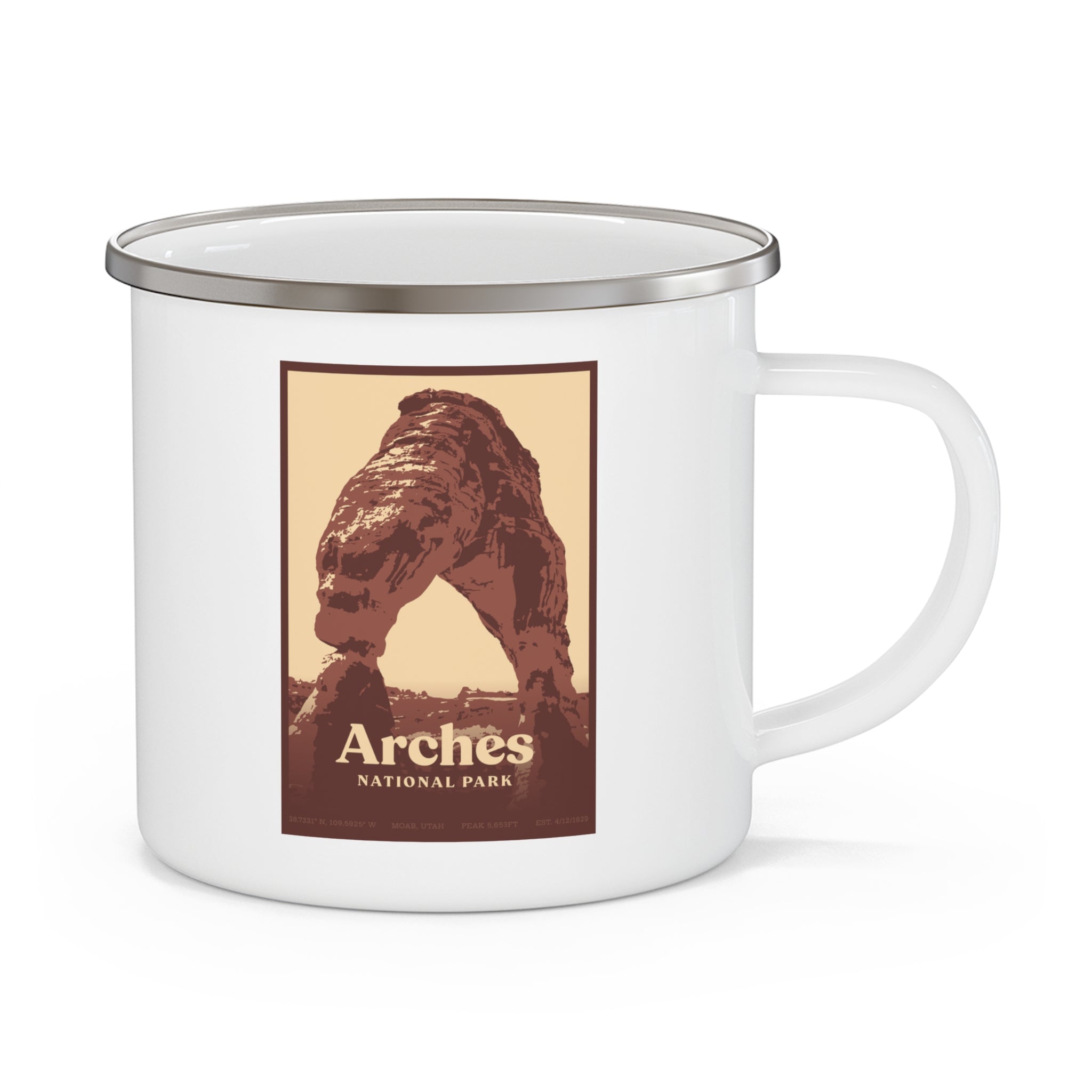 Arches National Park Camping Mug (Moab, Utah) Adventure Outdoorsy Travel Cup