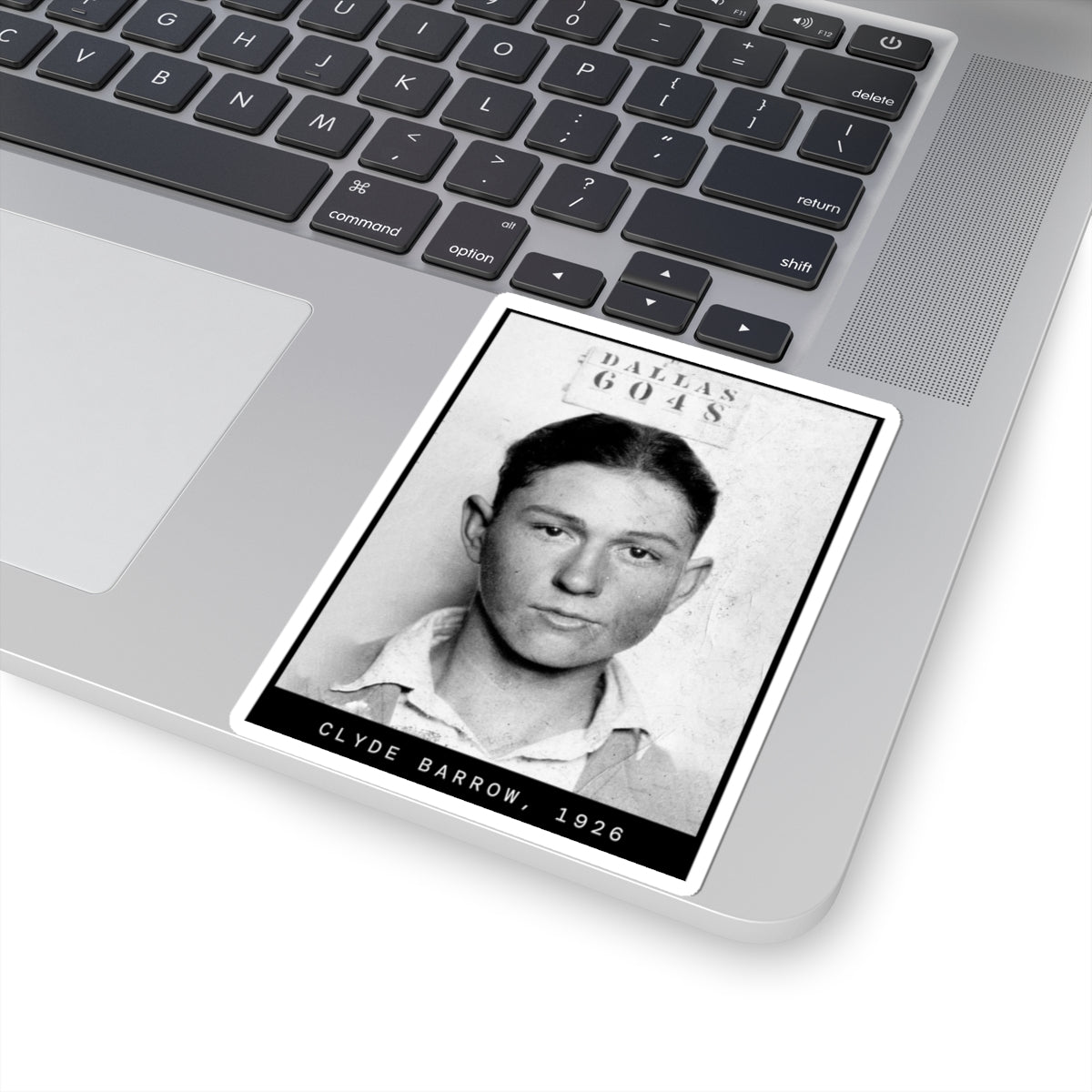 Clyde Barrow 1926 Outlaw Mugshot Sticker
