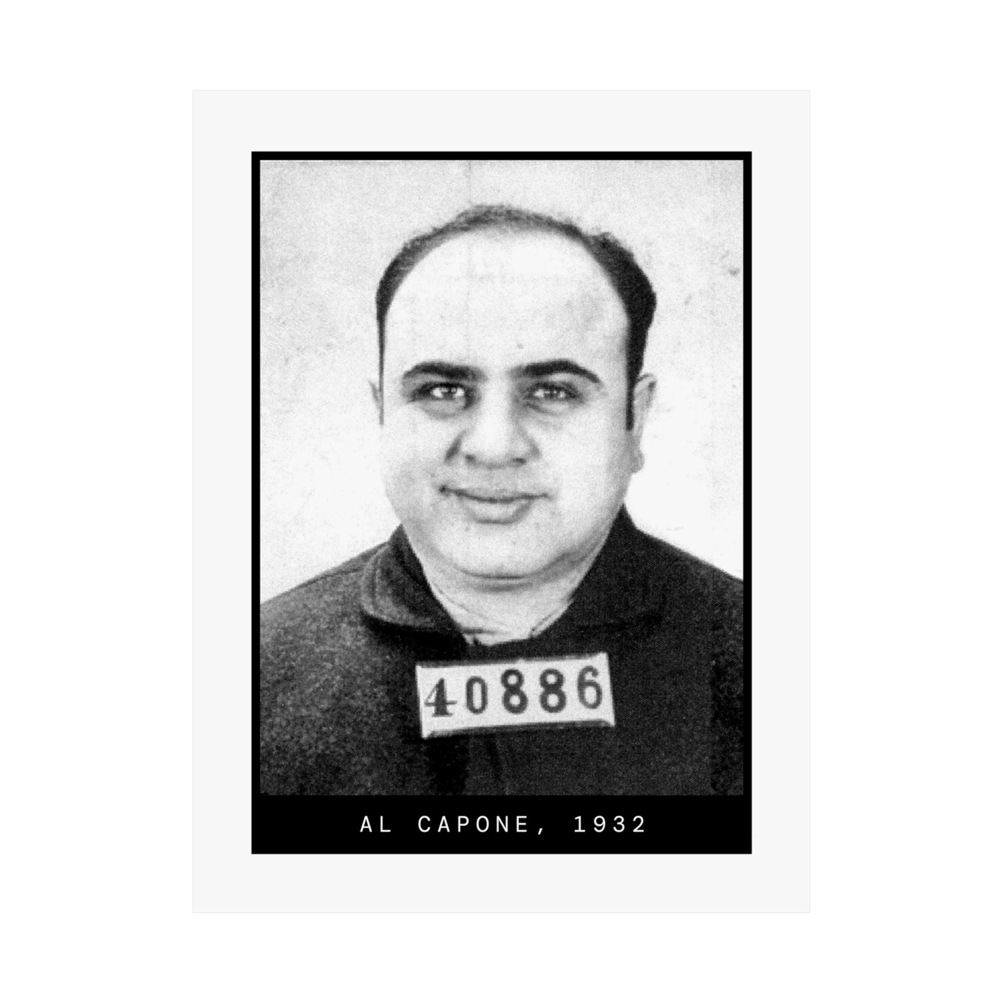 Al Capone 1932 Gangster Mugshot Poster