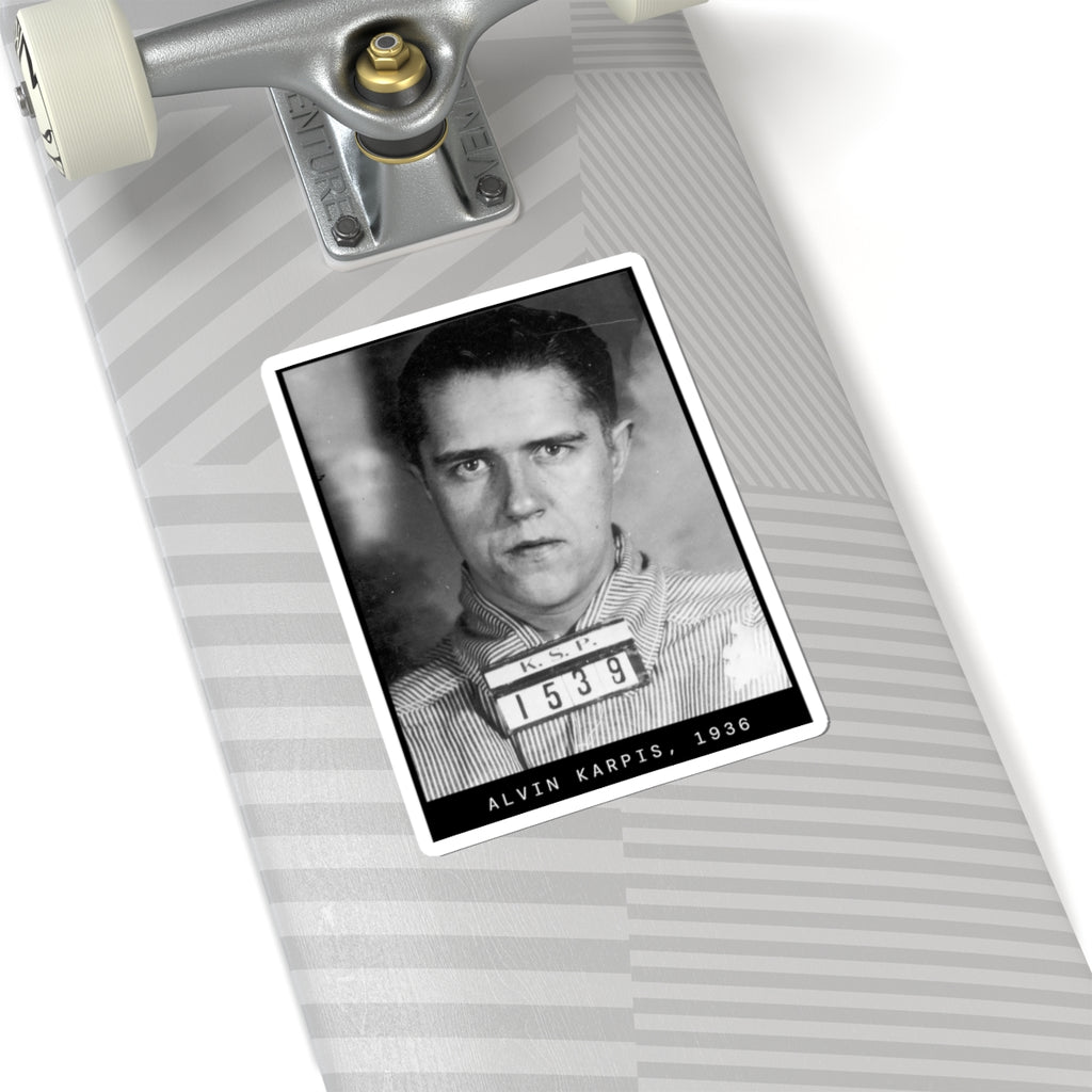 Alvin Karpis 1936 Gangster Mugshot Sticker