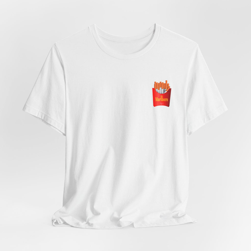 Camiseta gráfica con cigarrillos gourmet