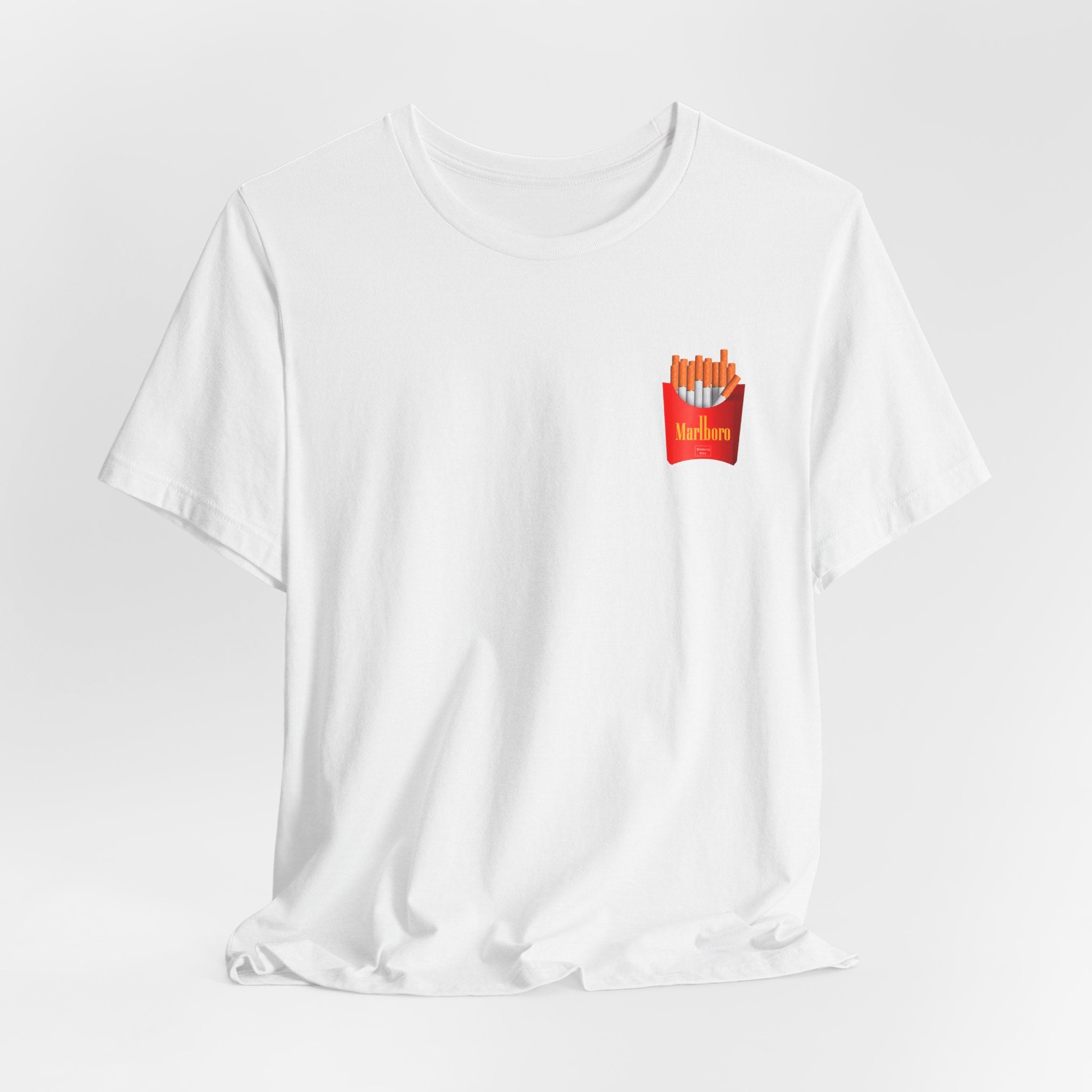 Camiseta gráfica con cigarrillos gourmet