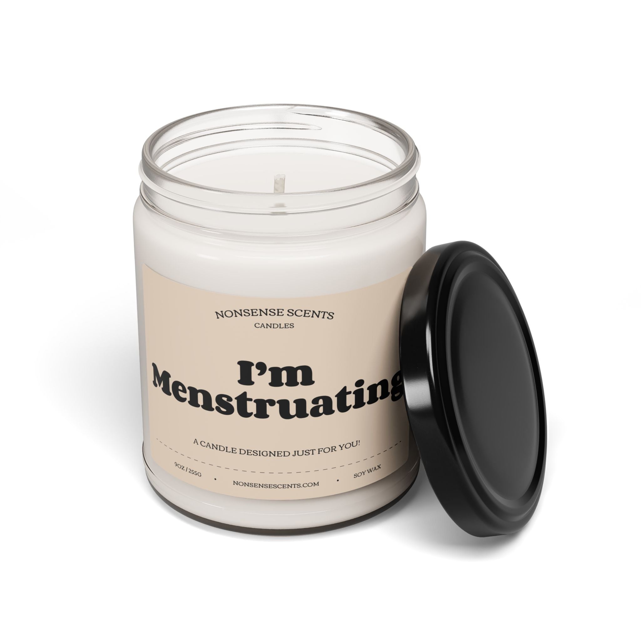 I'm Menstruating Scented Candle - Funny Gag Gift Candle by Nonsense Scents