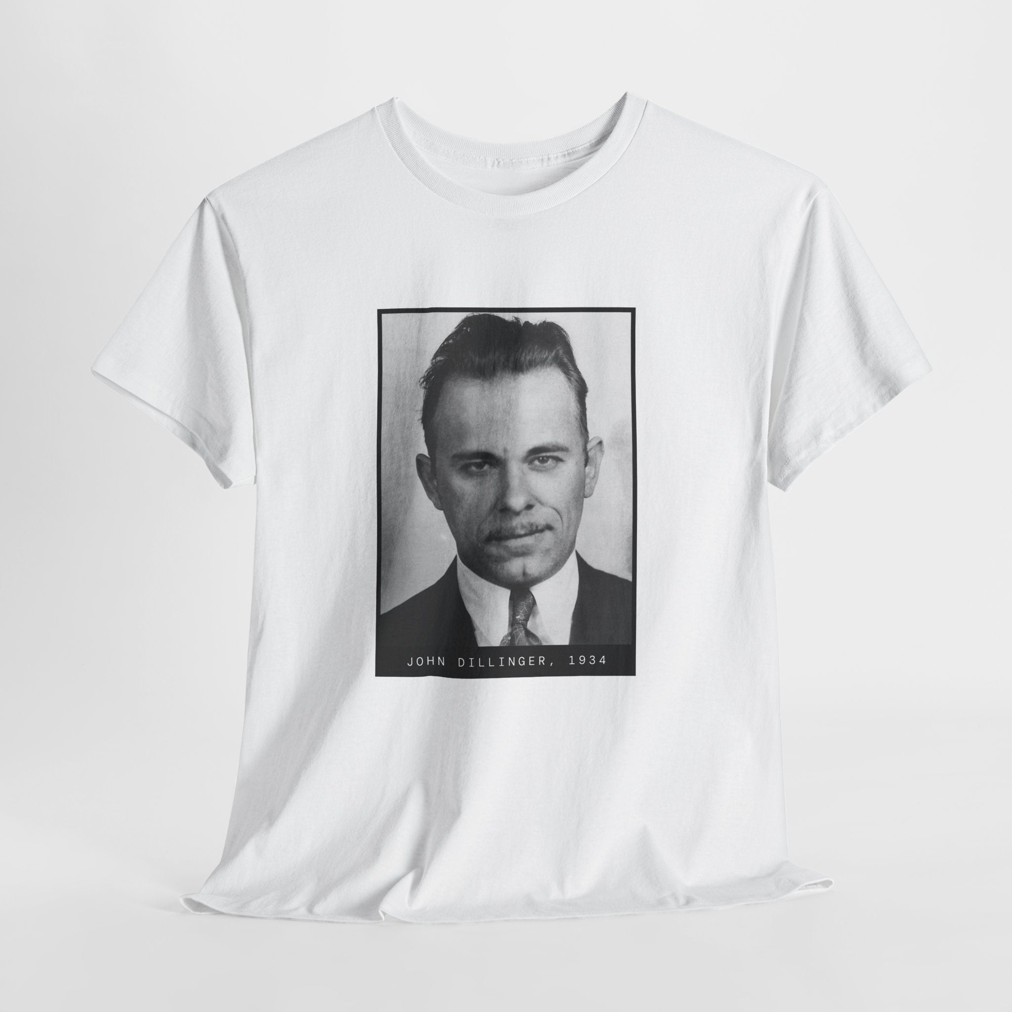 John Dillinger 1934 Gangster Mugshot T-Shirt