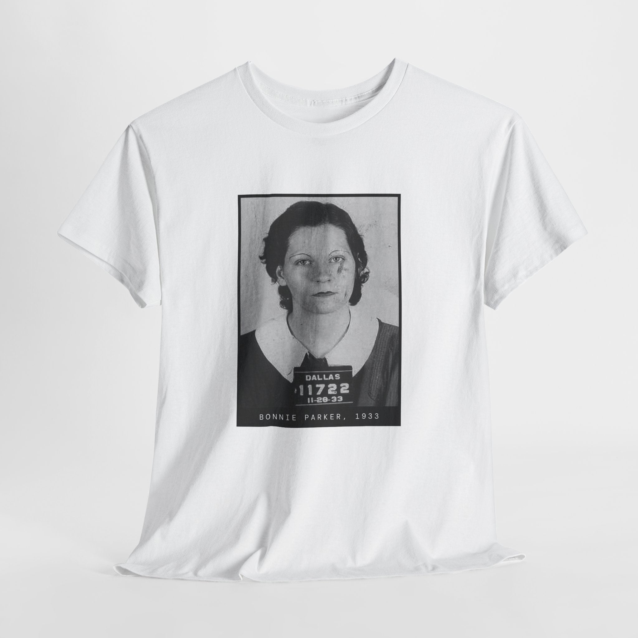 Bonnie Parker 1933 Outlaw Mugshot T-Shirt