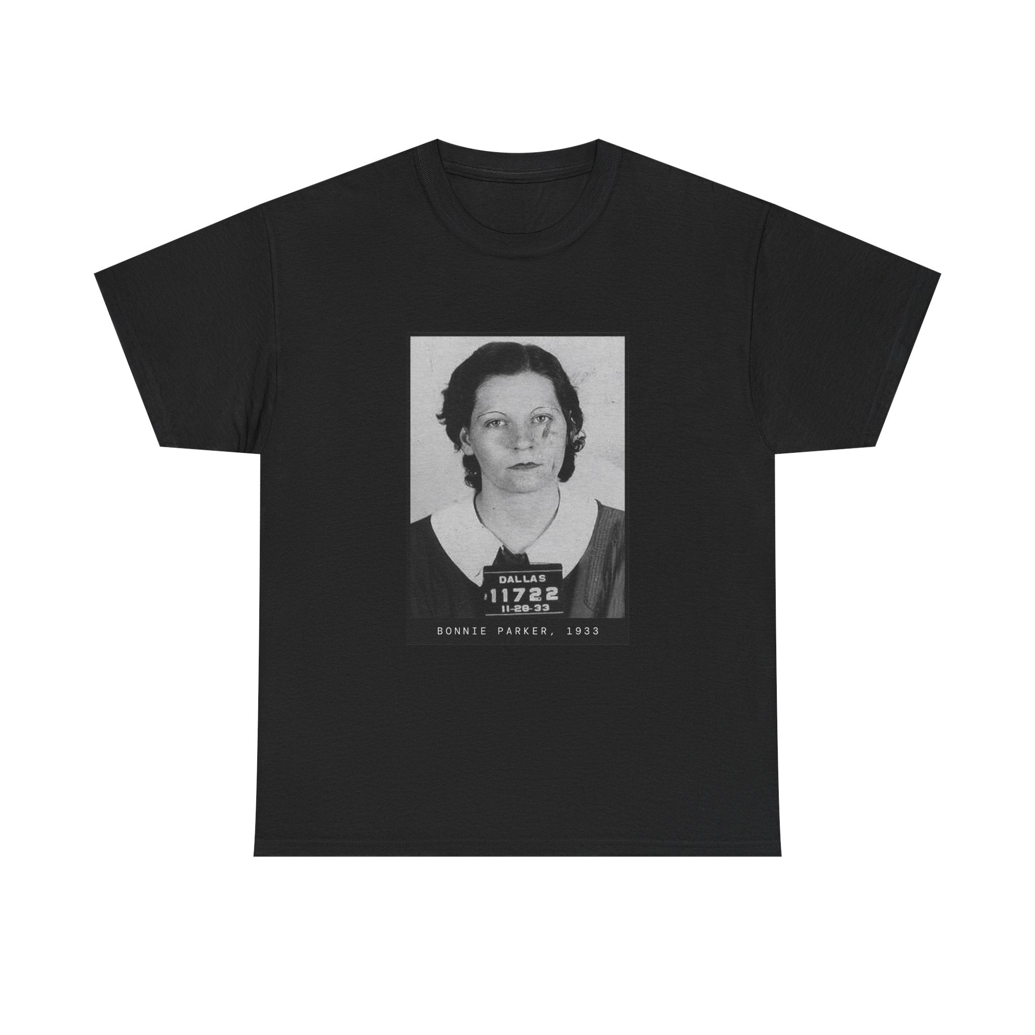 Bonnie Parker 1933 Outlaw Mugshot T-Shirt